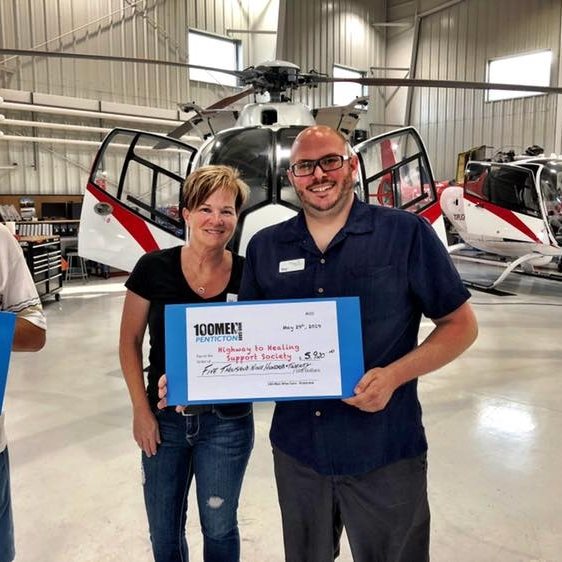 Large check presentation photo
